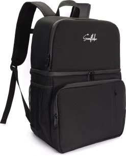 Sunflake Koeltas Rugzak (28L) - Geschikt Voor 16 Blikjes - Lunchtas Voor Dames En Heren - Zwart